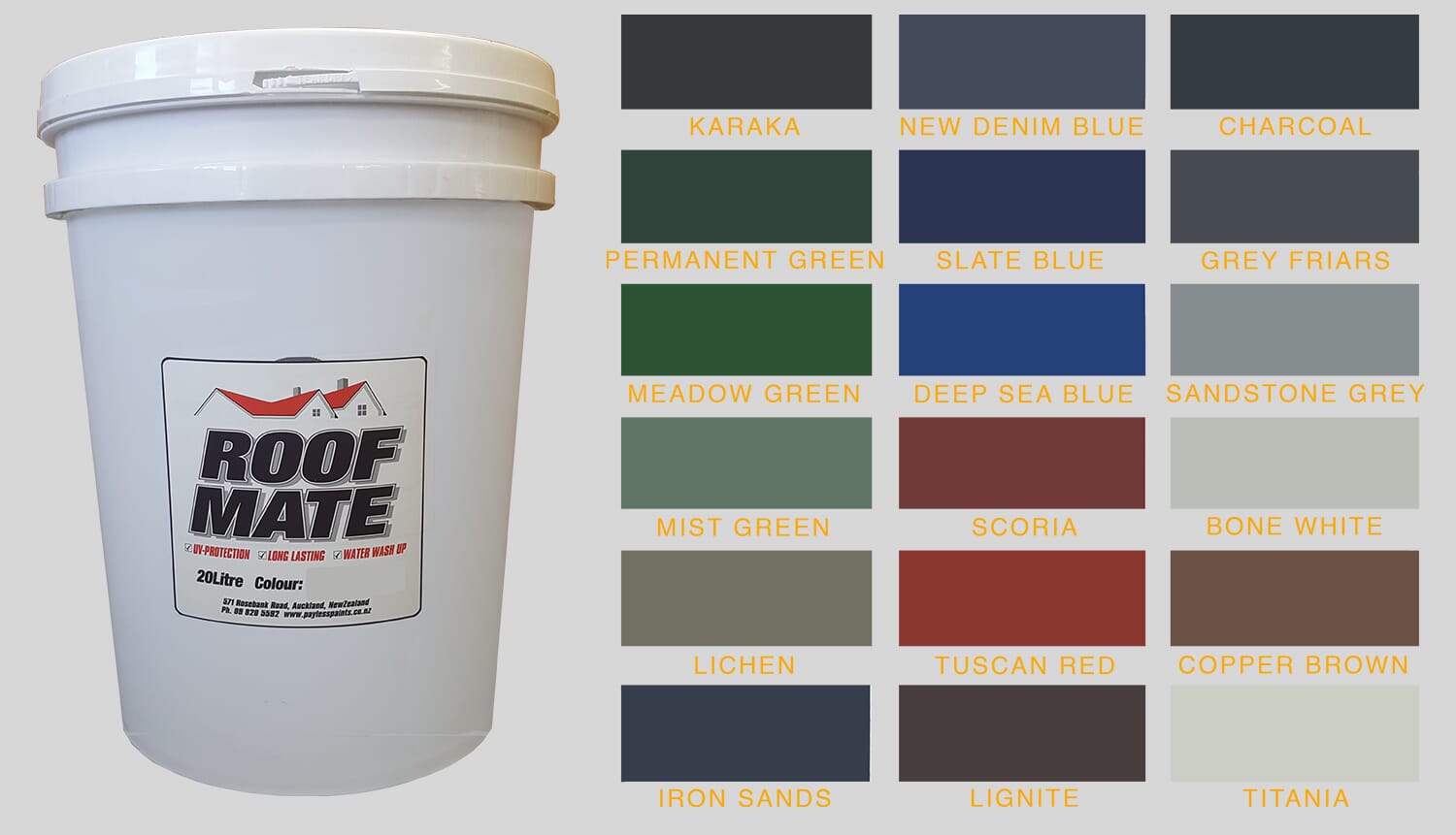 Roof Mate Roof Paint 10L Self Priming Payless Paints